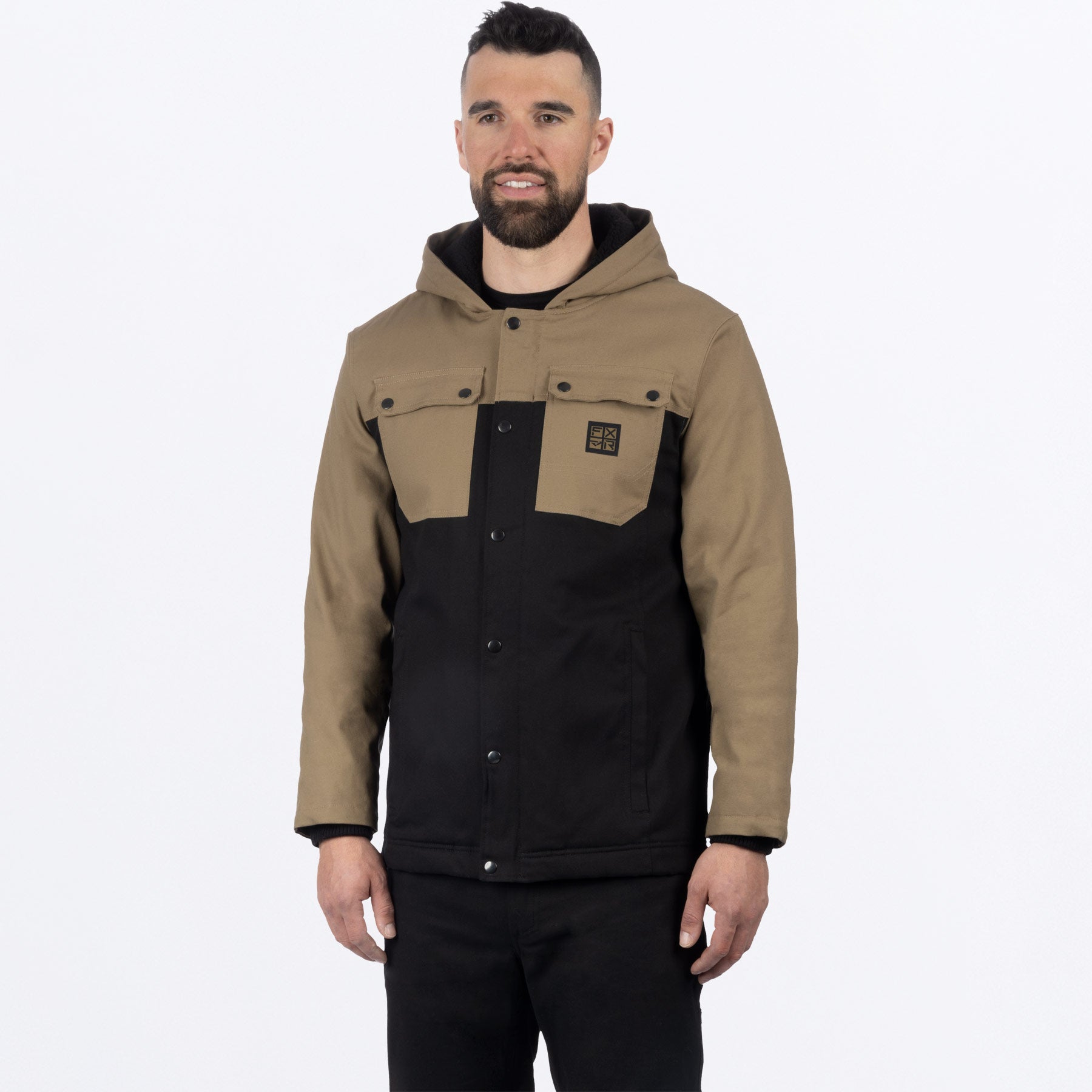 UnisexRoughneckCanvas_Jacket_CanvasBlack_SKU_242061-_1510_Front